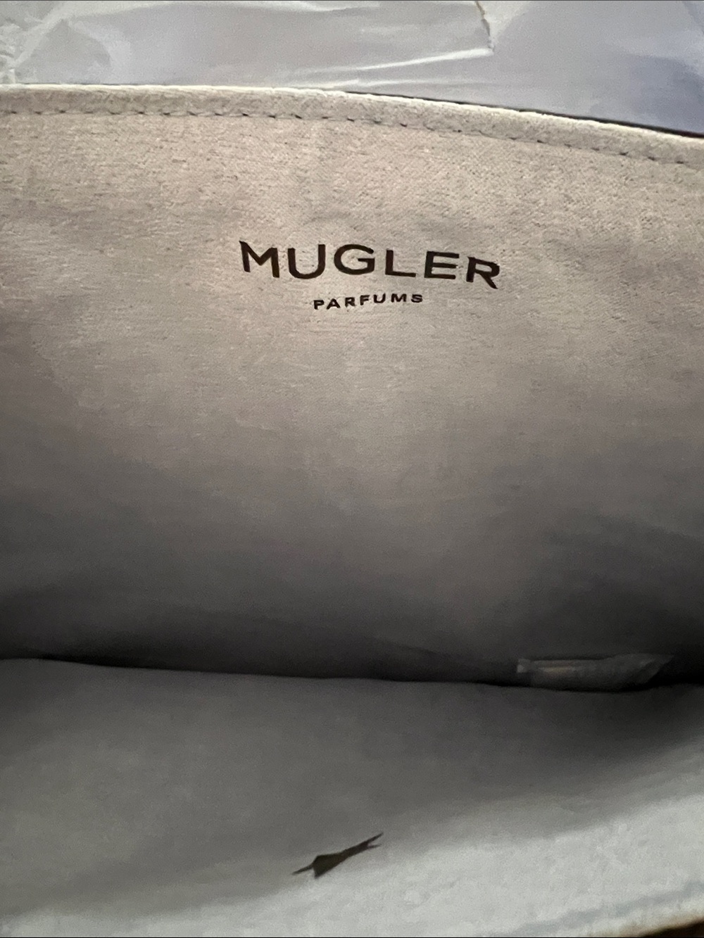 NWT Mugler Black Laptop Sleeve with Bold Silver Logo - Picture 2 of 4
